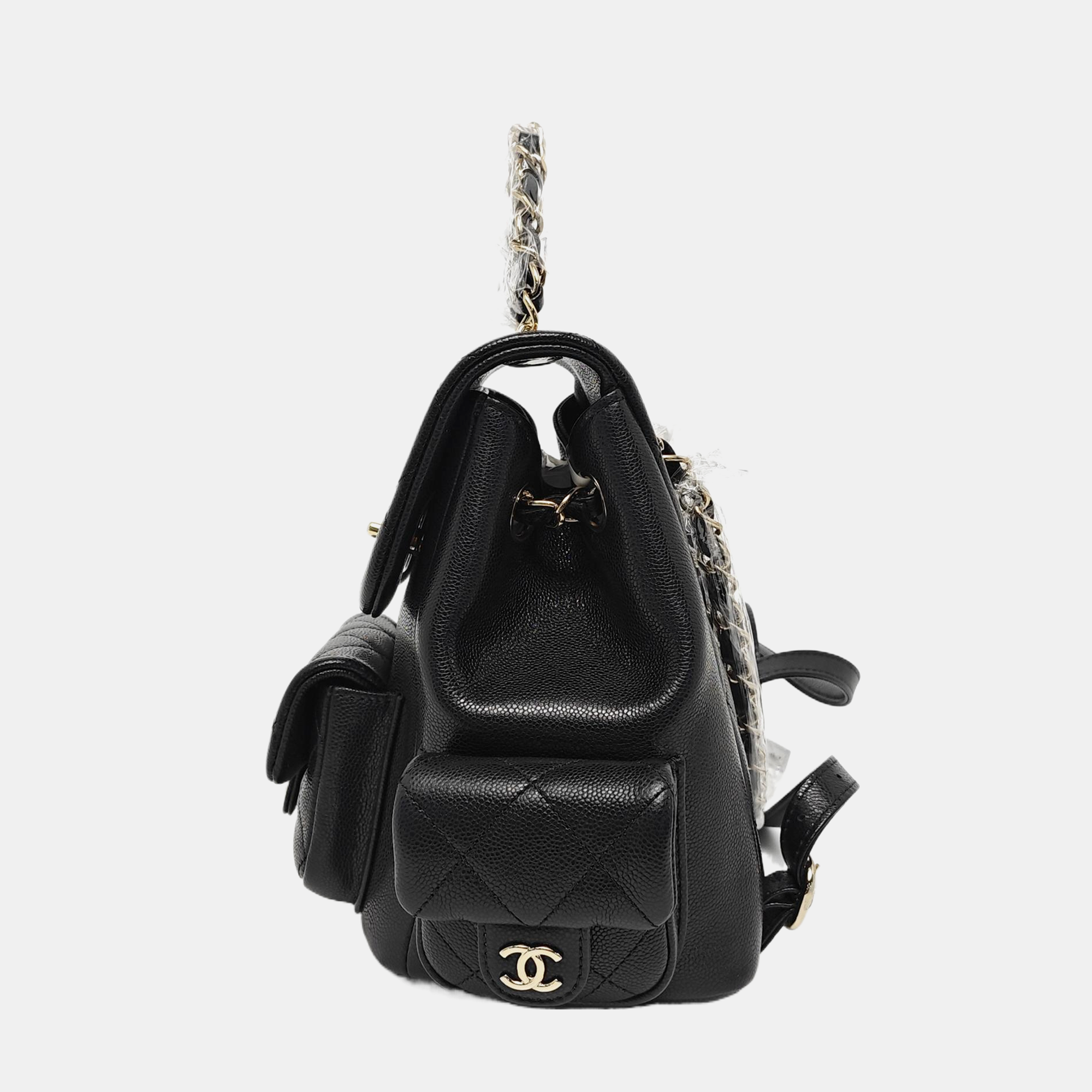 DUMA Quilted Grained Calfskin Black
