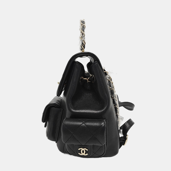 DUMA Quilted Grained Calfskin Black