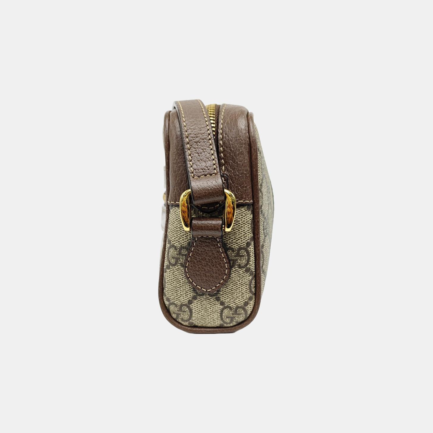 Ophidia Mini Monogram Coated Canvas Beige