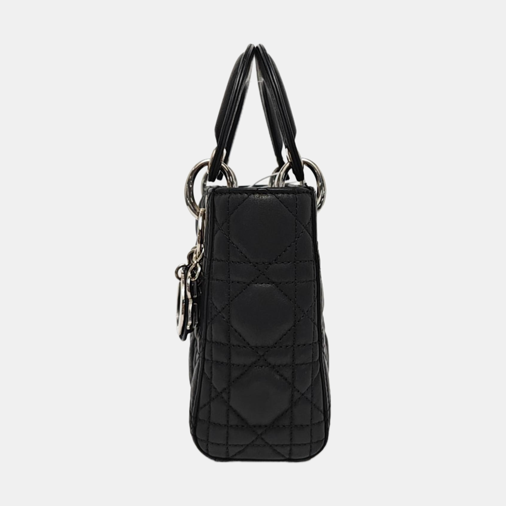 Lady Dior Mini Quilted Calfskin Black