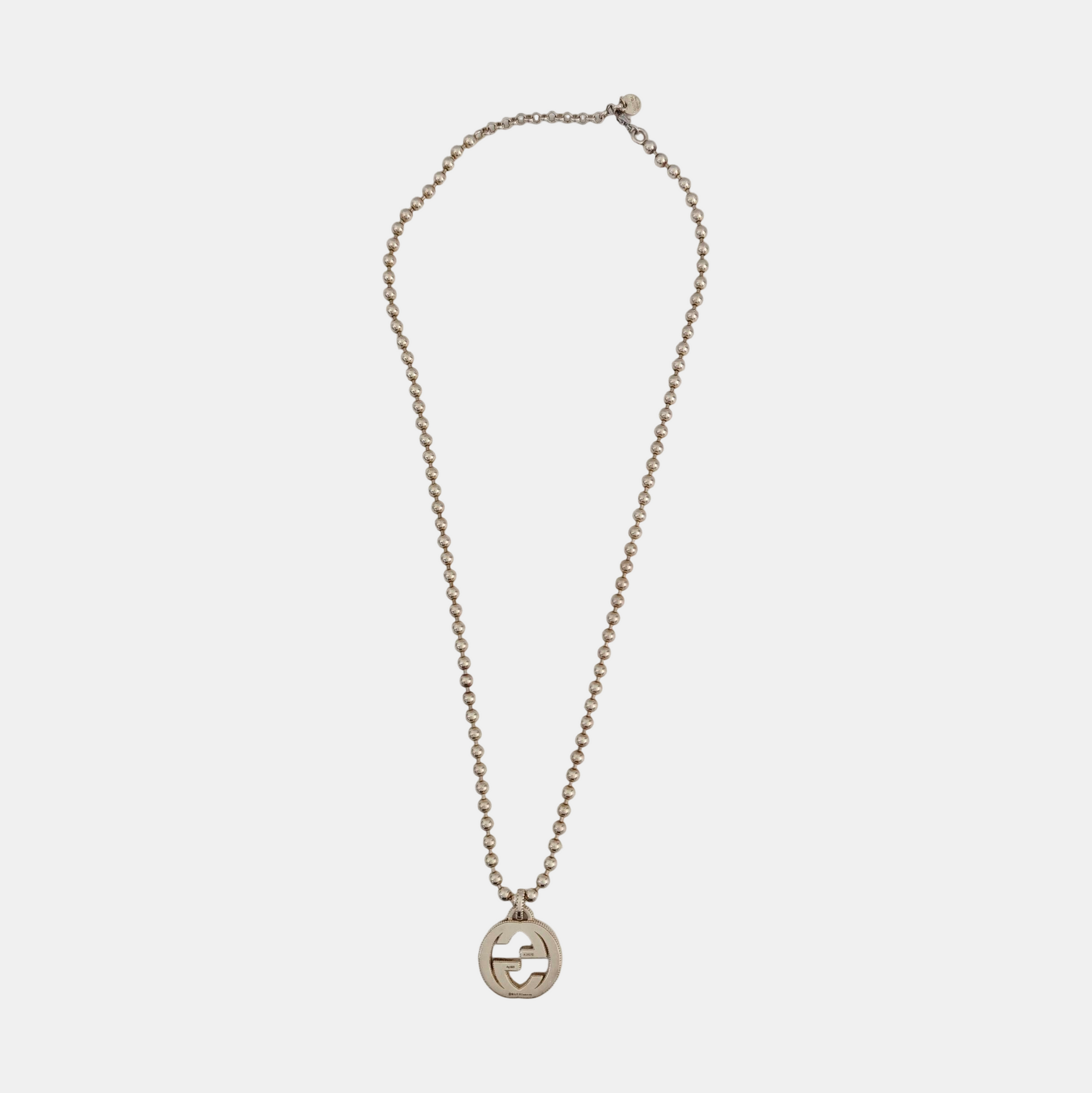 Interlocking G 925 Sterling Silver Necklace