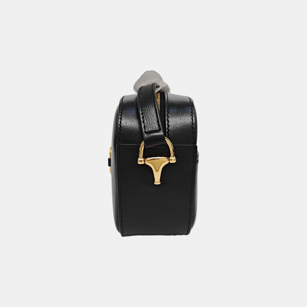 Authenticated pre-owned  Horsebit 1955 Small Calfskin Black - Crossbody Bag at Looply