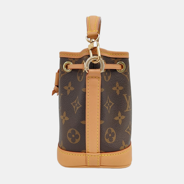 NOÉ Nano Monogram Coated Canvas Brown