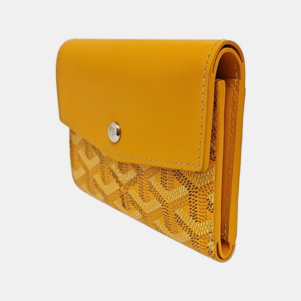 Saint-Marc Coated Canvas Yellow Wallet