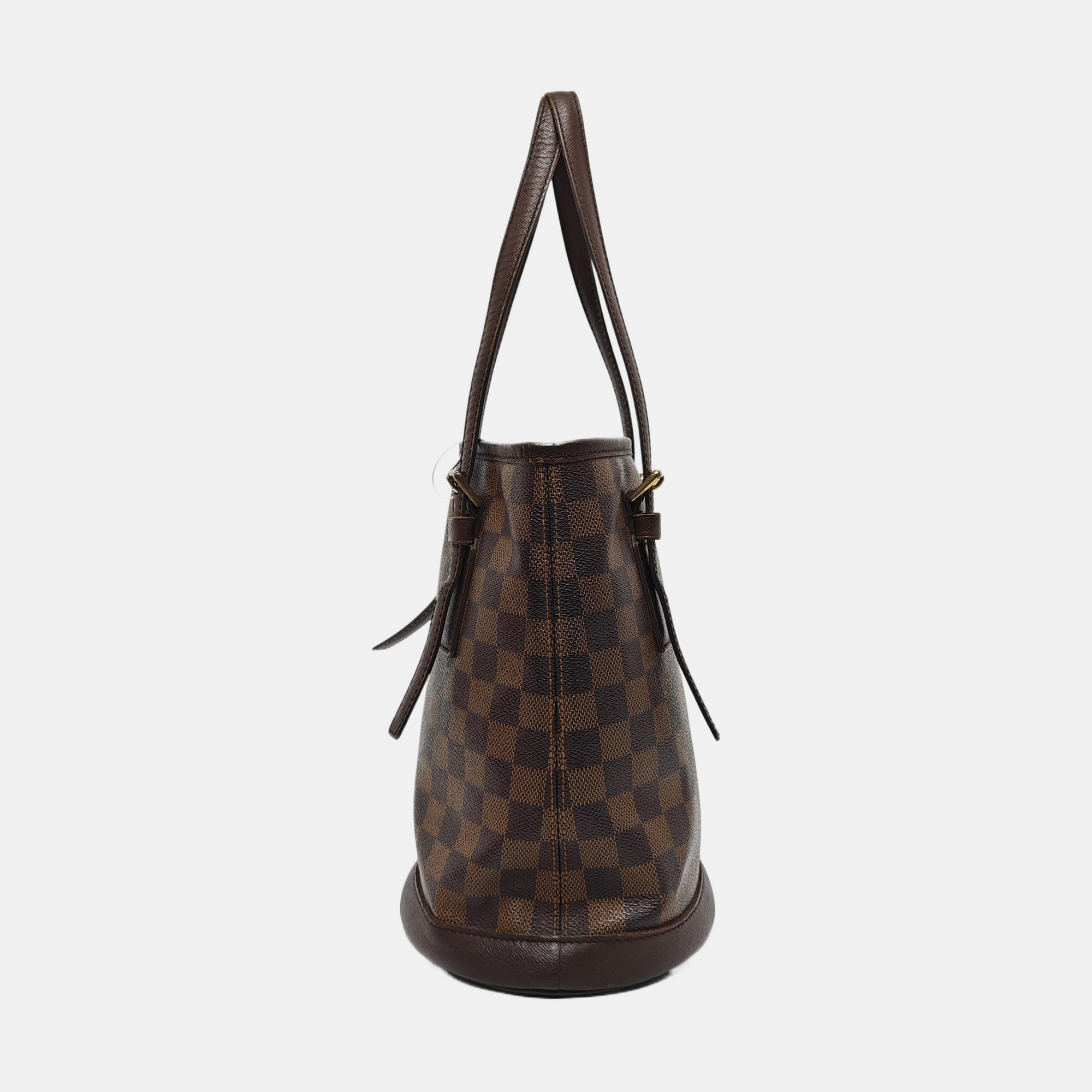 BUCKET PM Damier Ebene Coated Canvas Brown
