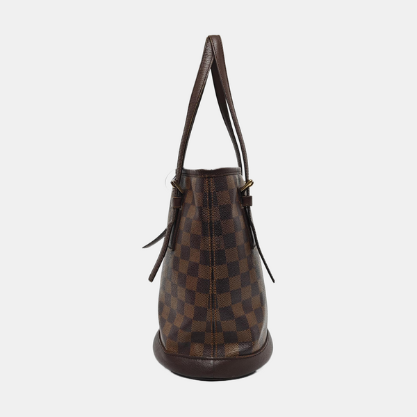 BUCKET PM Damier Ebene Coated Canvas Brown