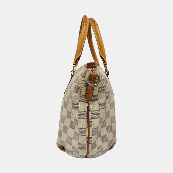 RIVIERA PM Damier Azur Coated Canvas White