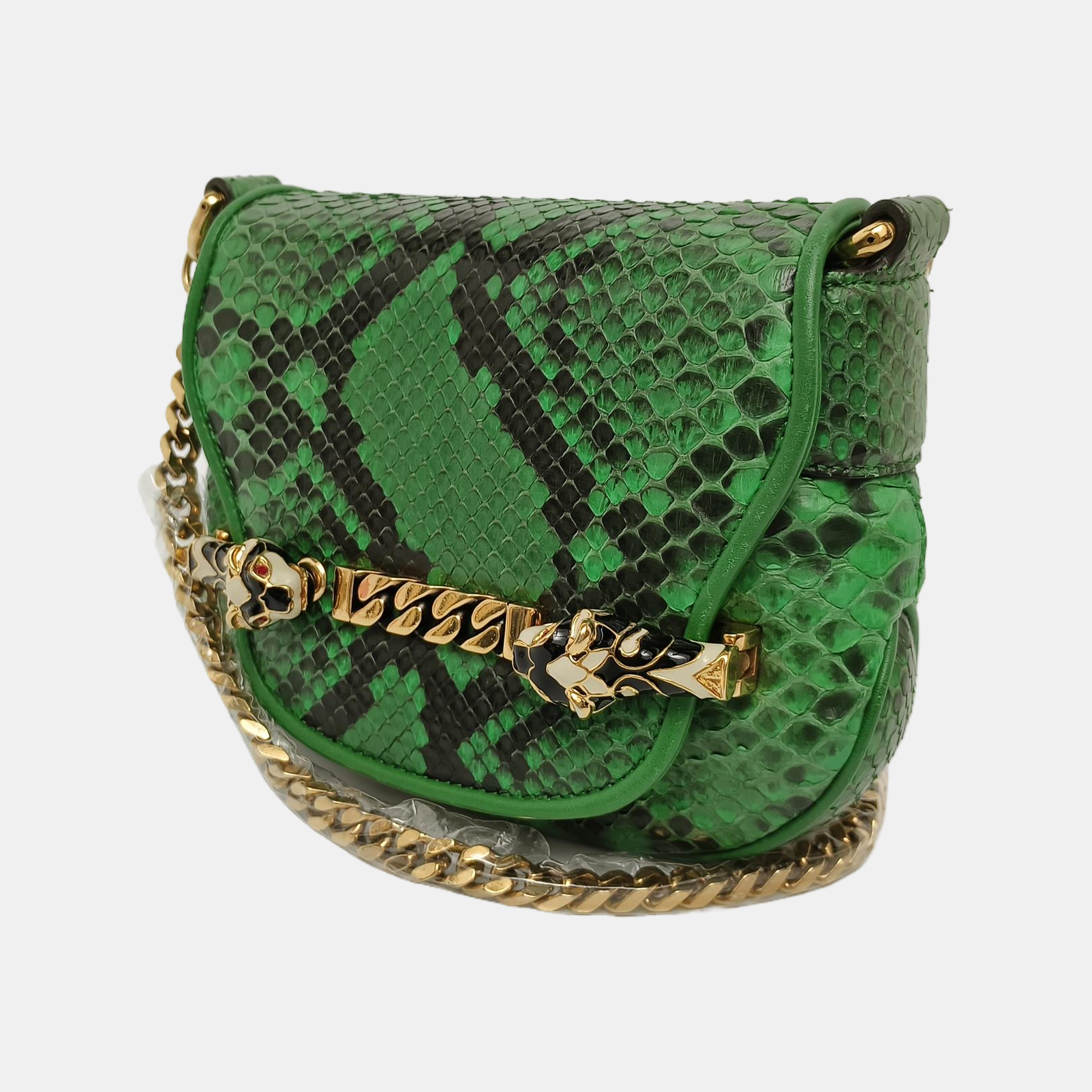 Nubuck Tigrette Python Green