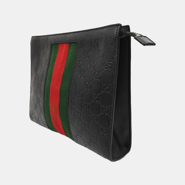 Signature Monogram Calfskin Black