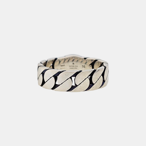 Interlocking G 925 Sterling Silver Ring HK 17