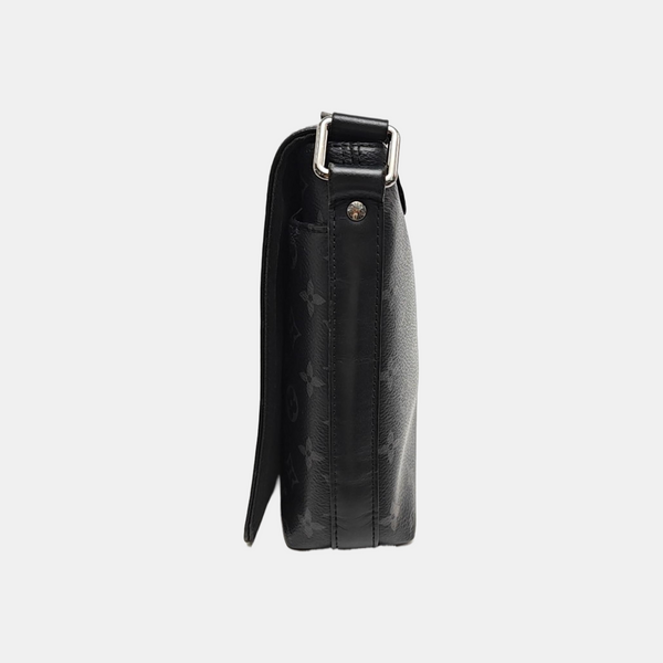 DISTRICT PM Monogram Coated Canvas Black