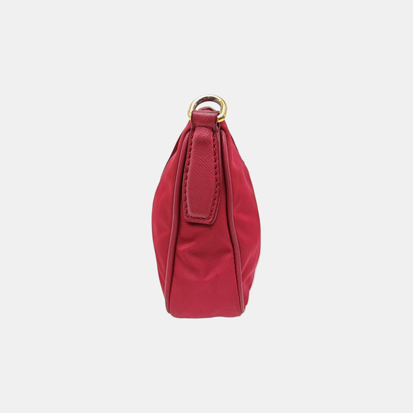 Nylon Shoulder Bag Red