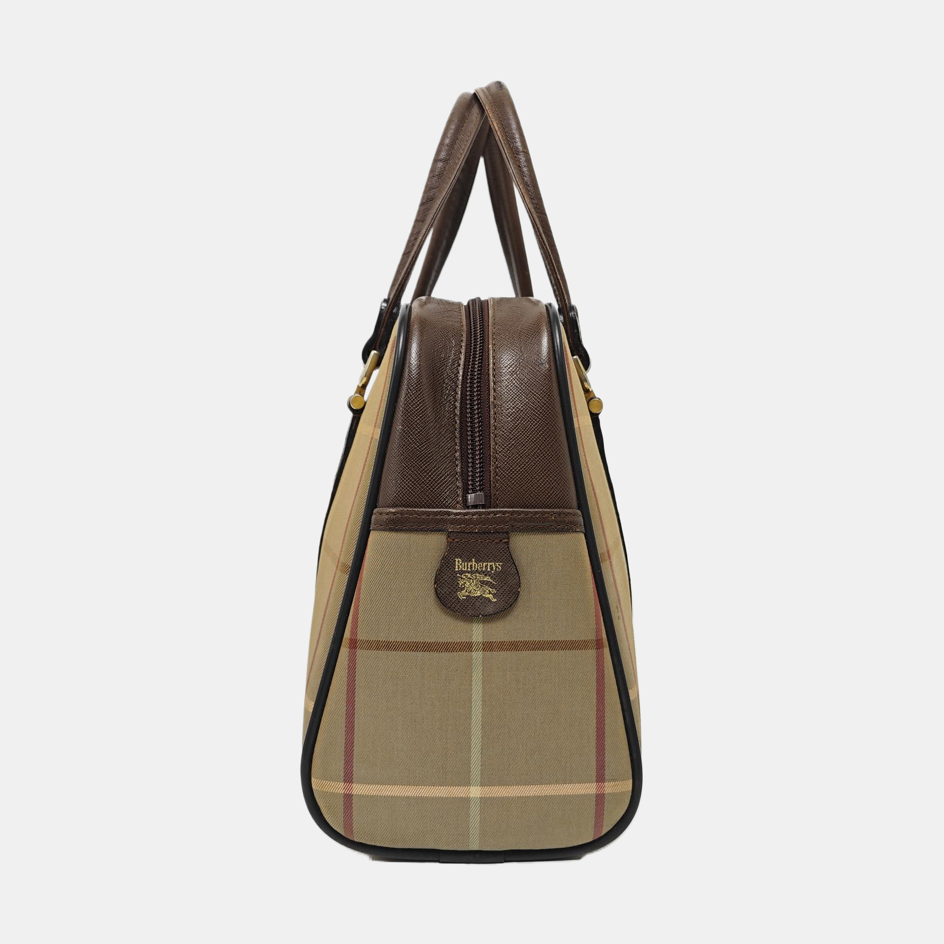 Canvas Top Handle Bag Beige