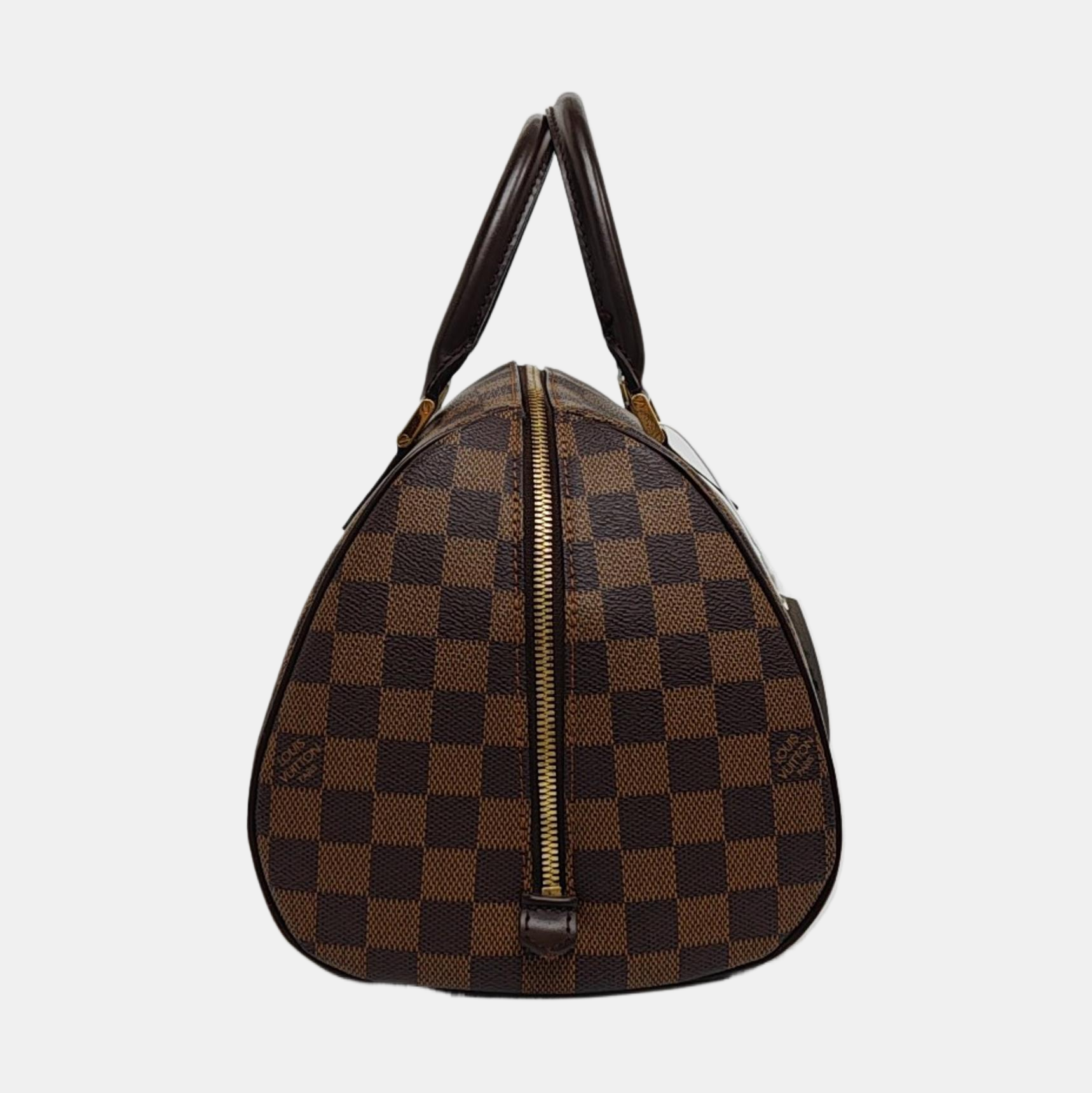 RIBERA MM Damier Ebene Coated Canvas Brown