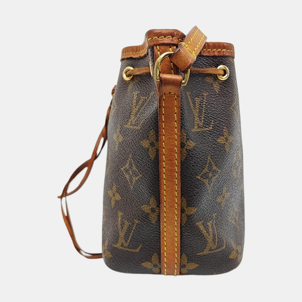 NÉONOÉ Nano Monogram Coated Canvas Brown