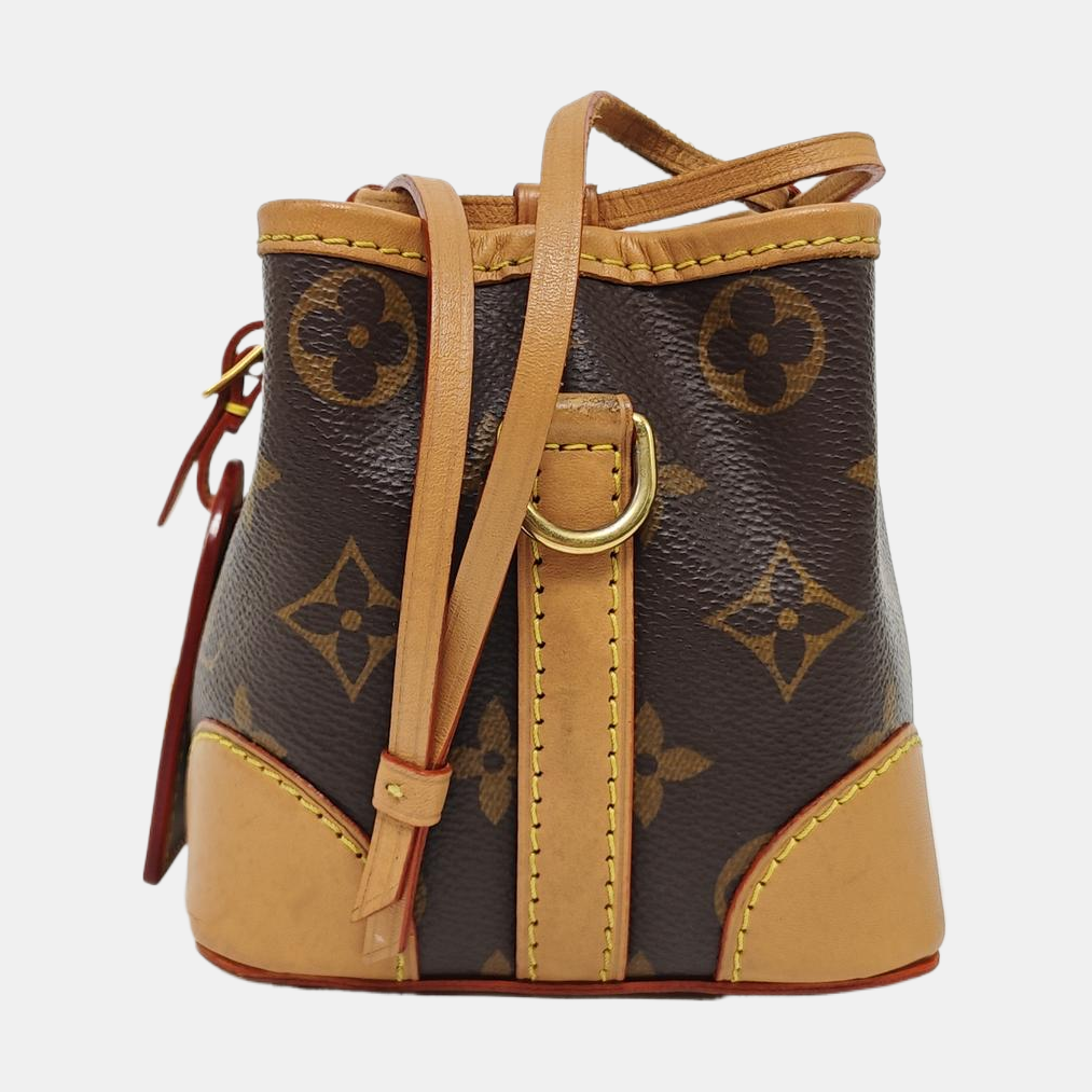 NOÉ Mini Monogram Coated Canvas Brown