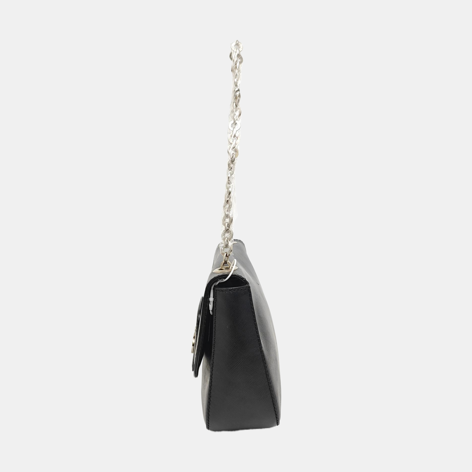 Calfskin Top Handle Bag Black