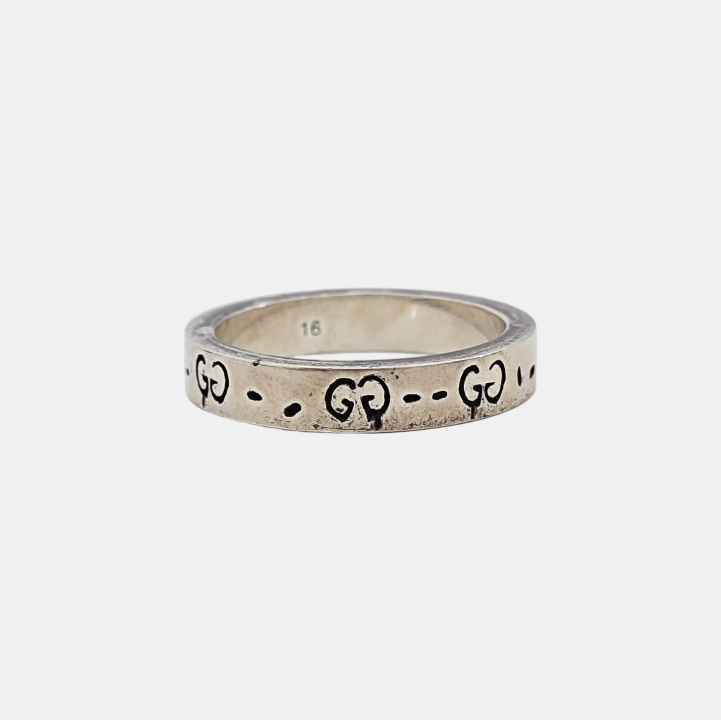 Ghost 925 Sterling Silver Ring EU 55