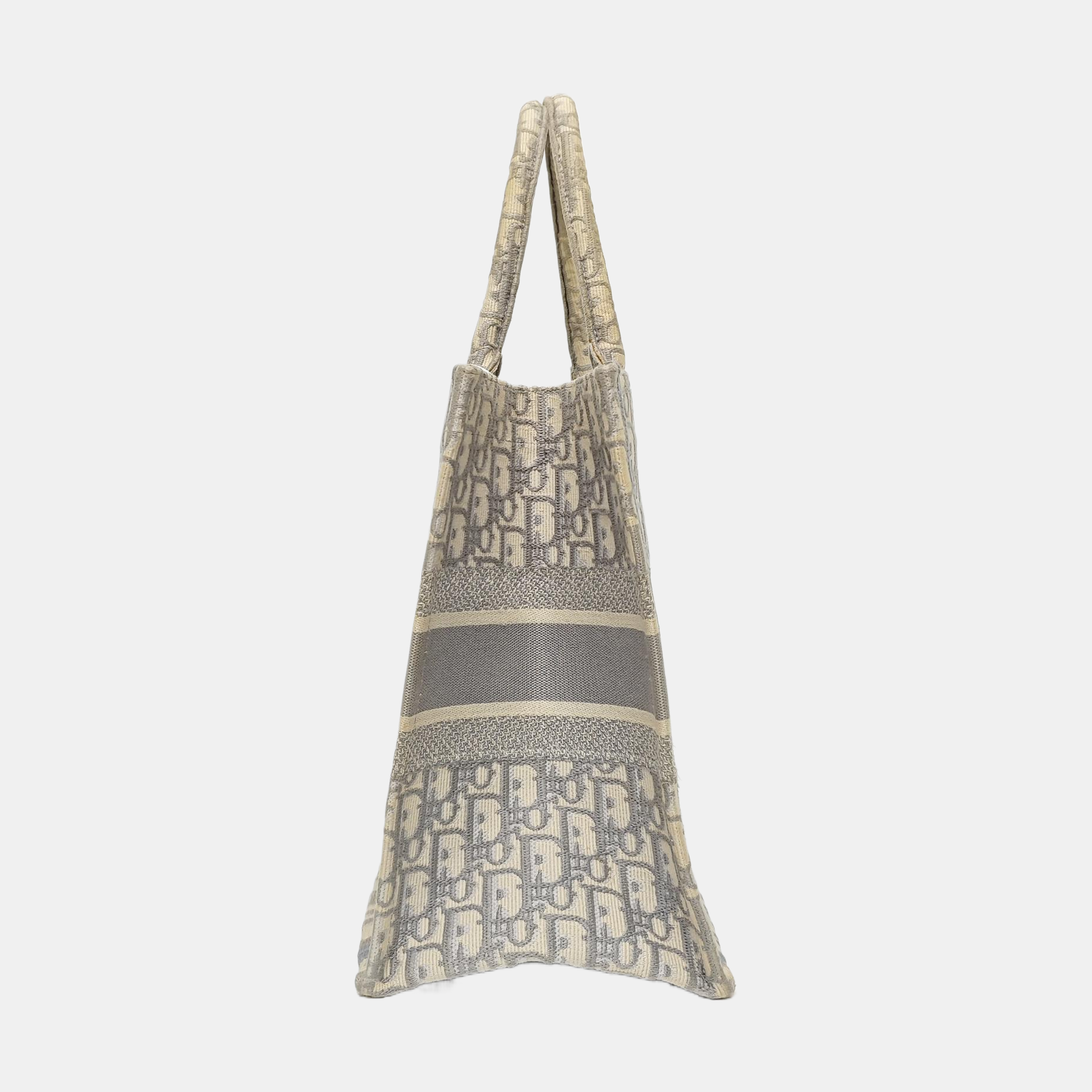 Book Tote Medium Oblique Canvas Gray