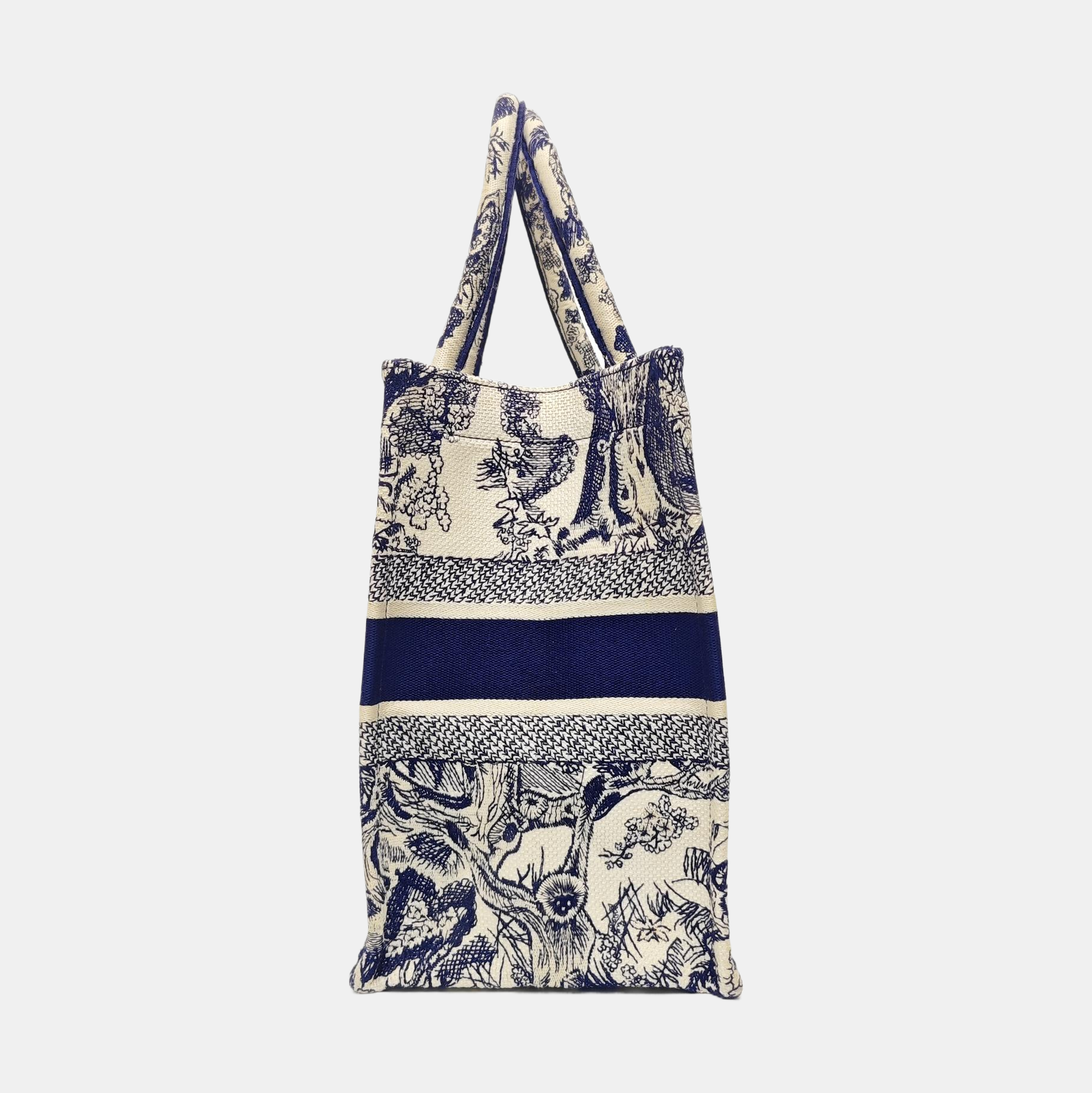 Book Tote Medium Canvas Blue