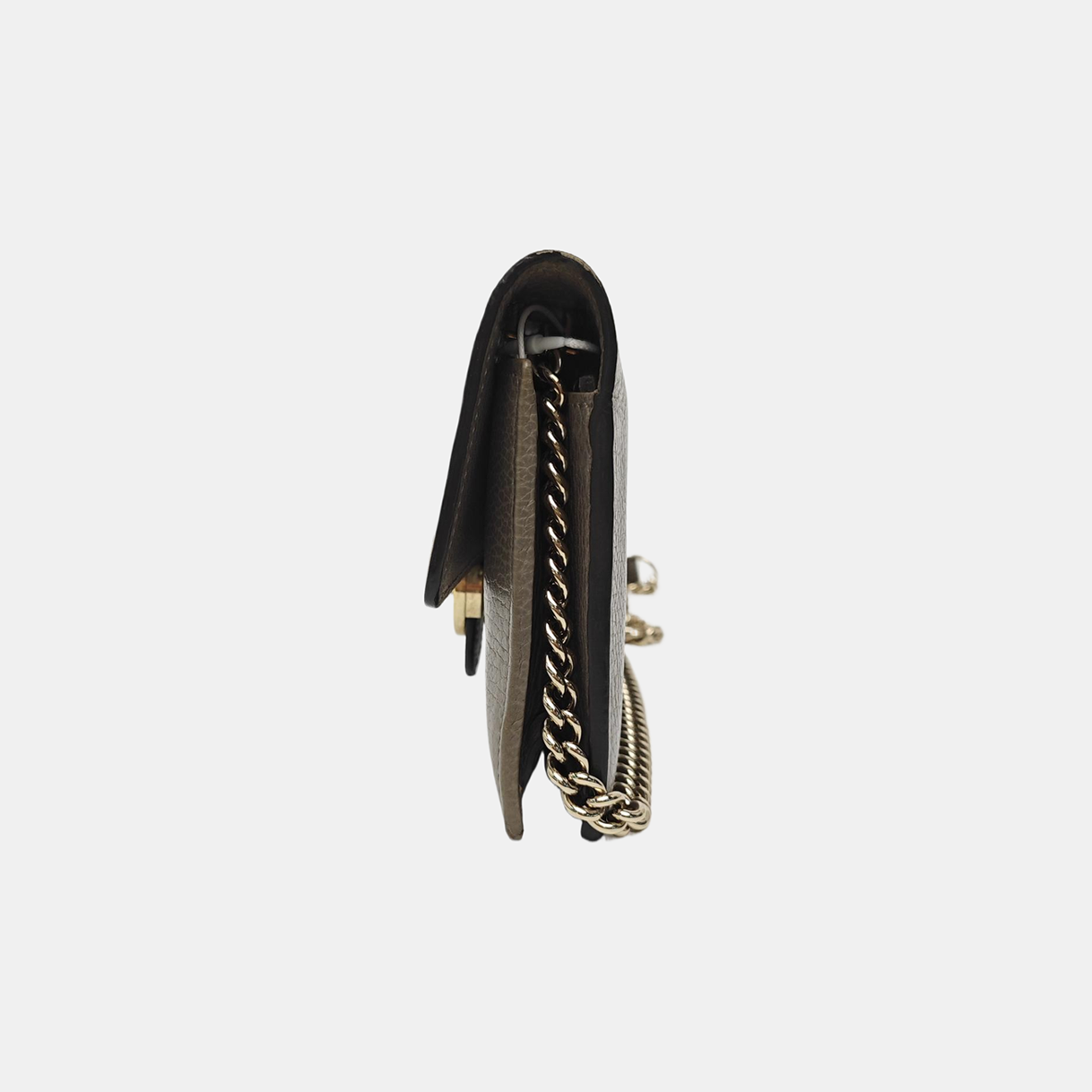 Interlocking G Small Calfskin Gray