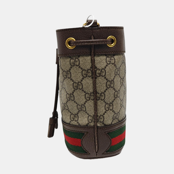Ophidia Mini Monogram Coated Canvas Beige