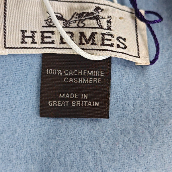 Blue Cashmere Scarf