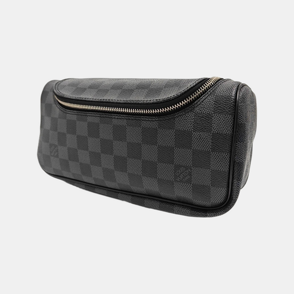 Damier Graphite Coated Canvas Clutch Gray