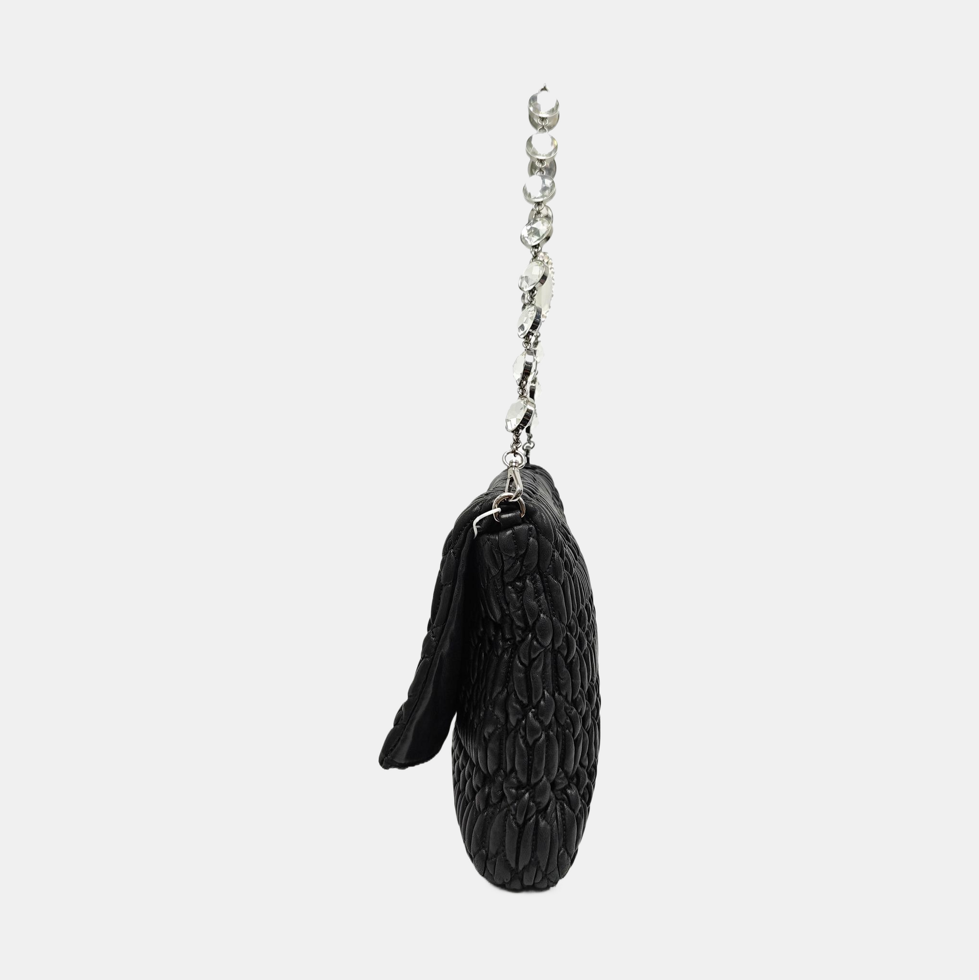 Crystal Lambskin Black
