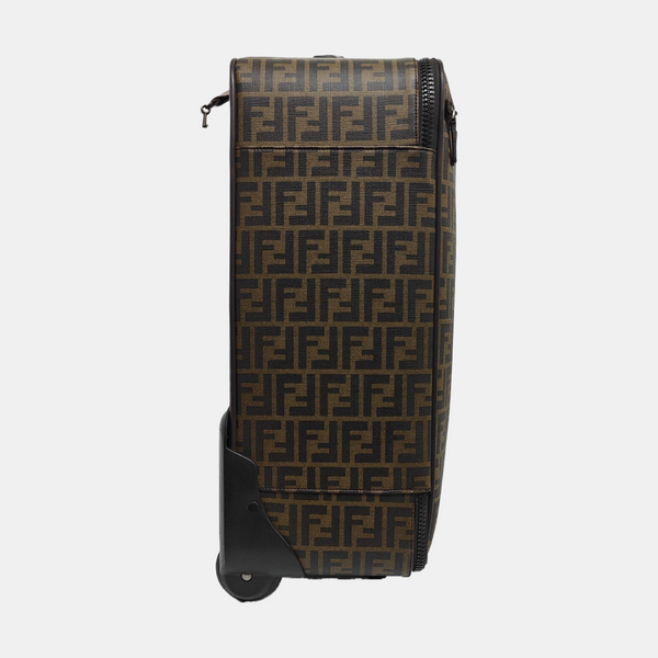 Coated Canvas Luggage Brown