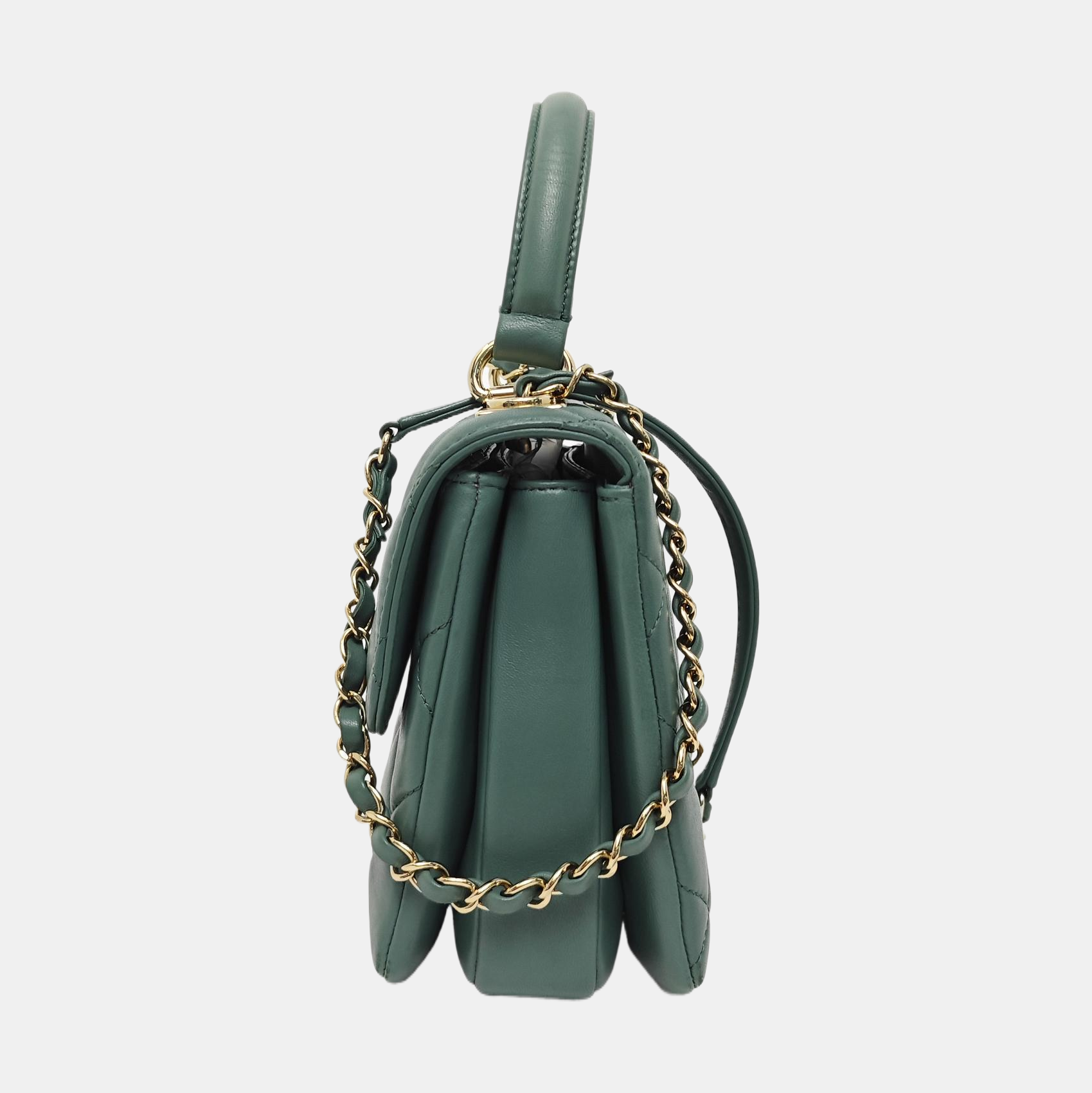 TRENDY CC Quilted Lambskin Green