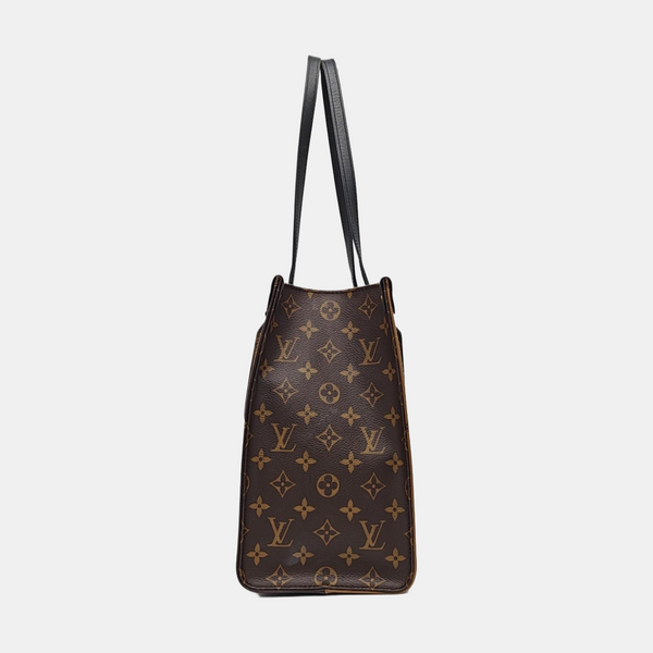 ONTHEGO MM Monogram Coated Canvas Brown