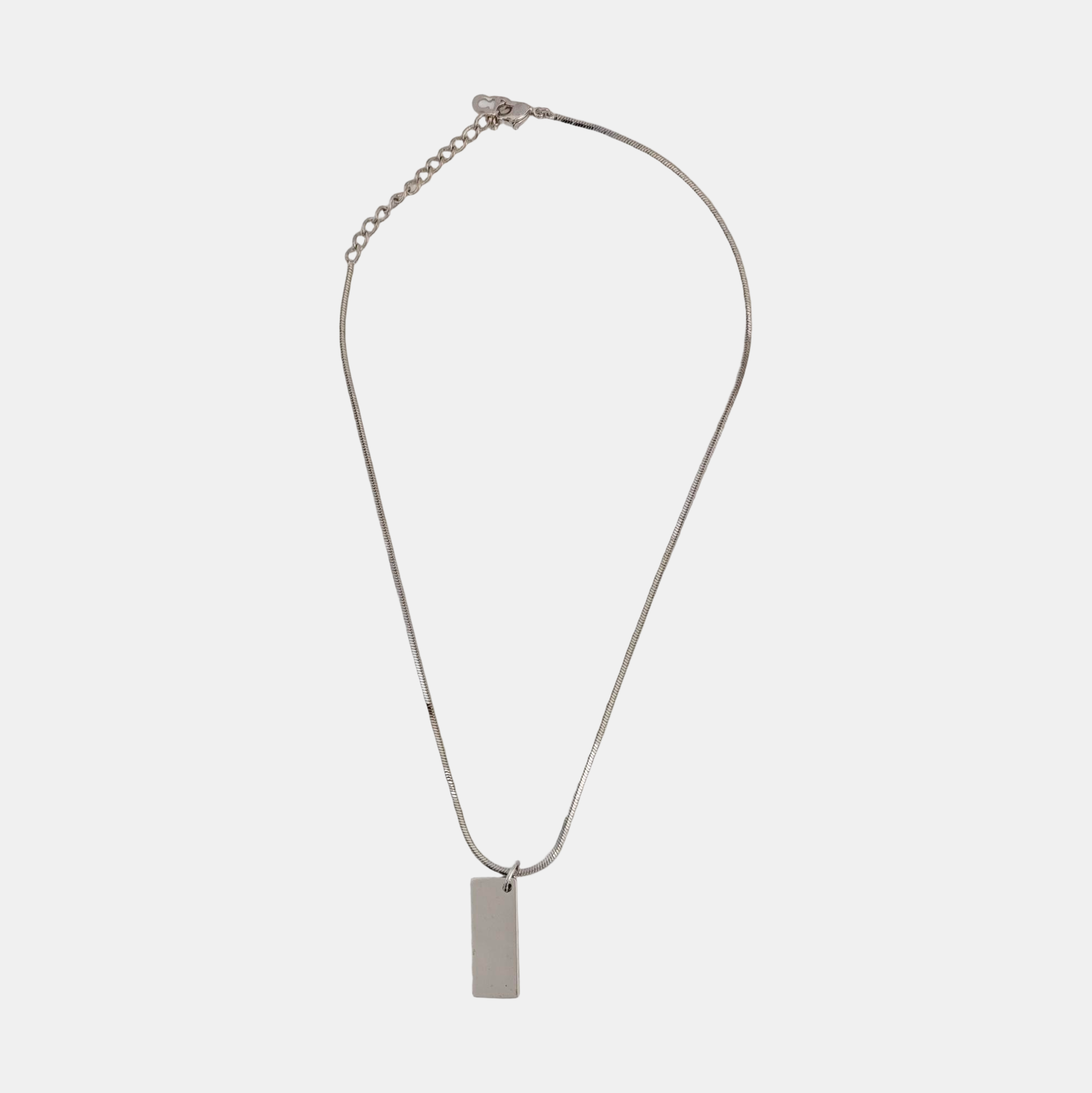 Trotter 2 Metal Silver Necklace