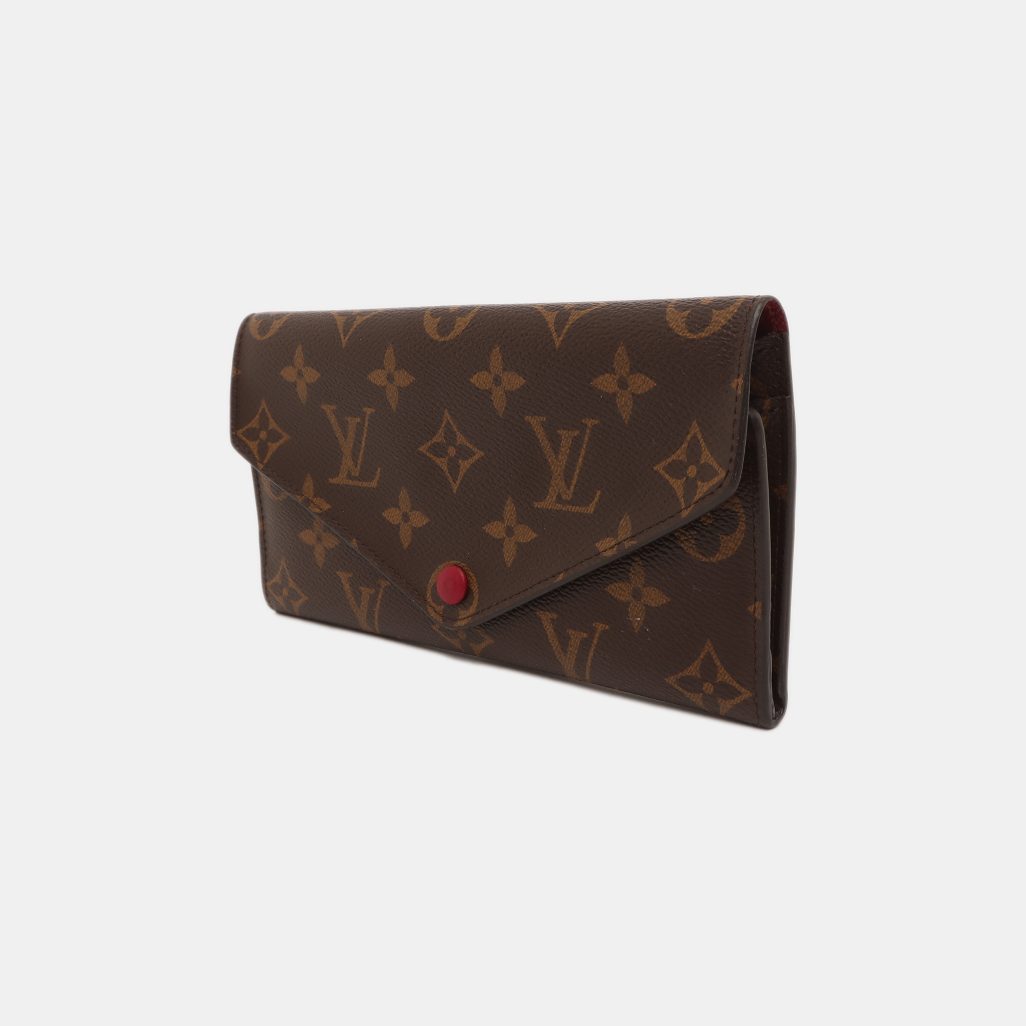 JOSÉPHINE Monogram Coated Canvas Brown Wallet