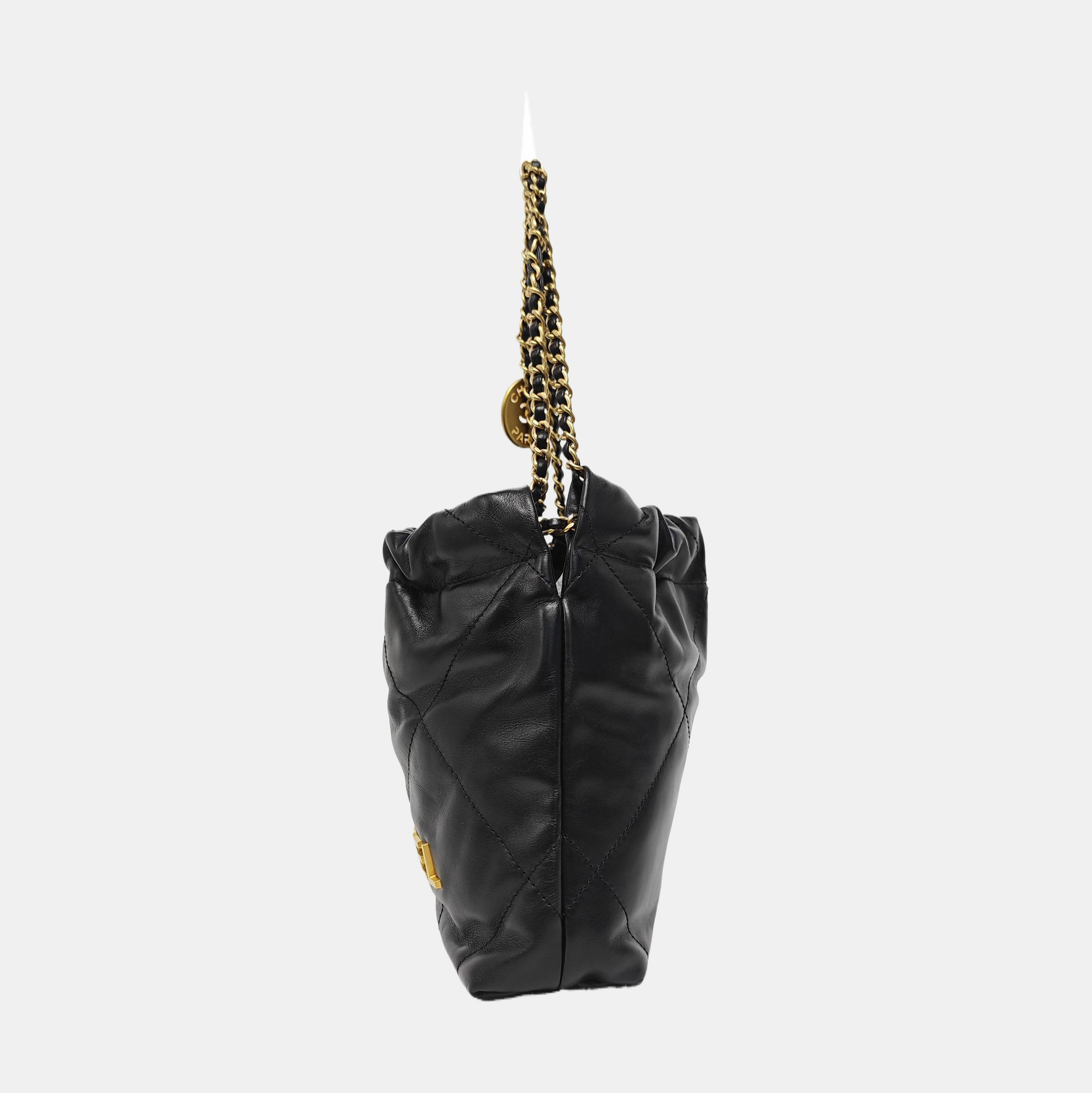 CHANEL 22 Mini Quilted Calfskin Black