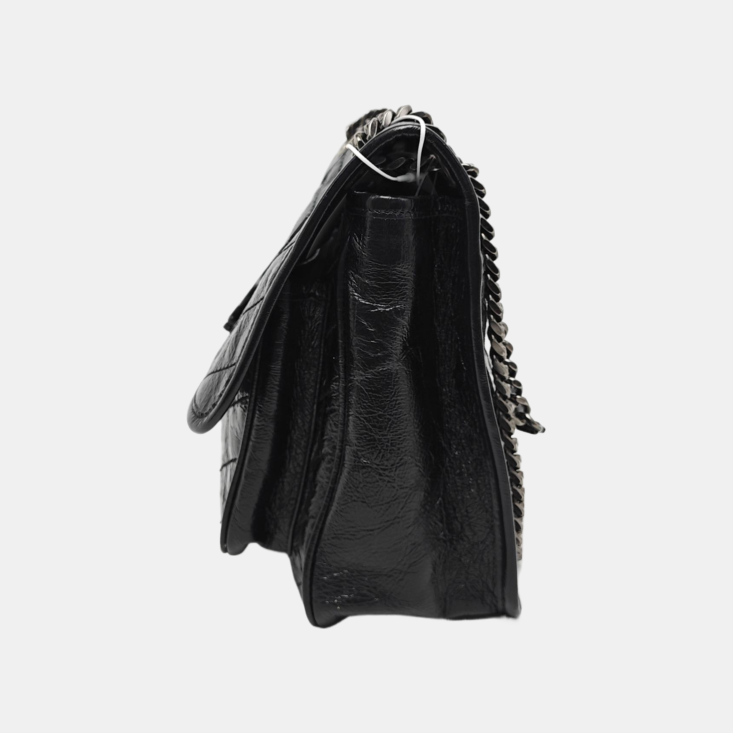 NIKI Medium Chevron Calfskin Black