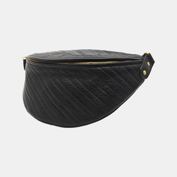 Souvenirs Quilted Calfskin Black