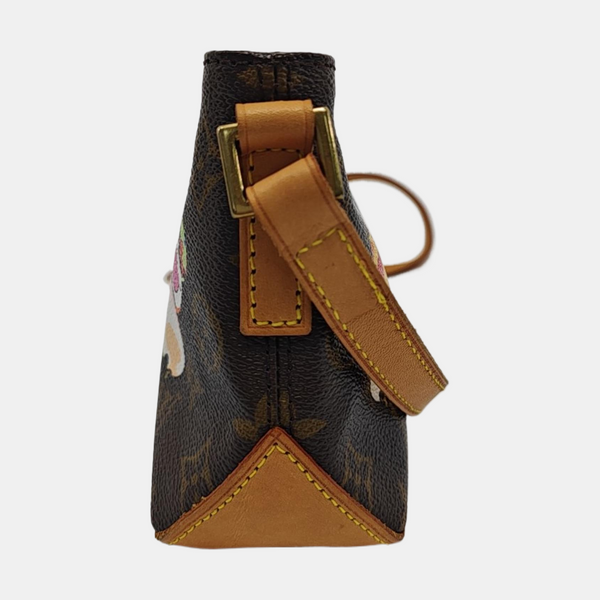 TROTTER Monogram Coated Canvas Brown