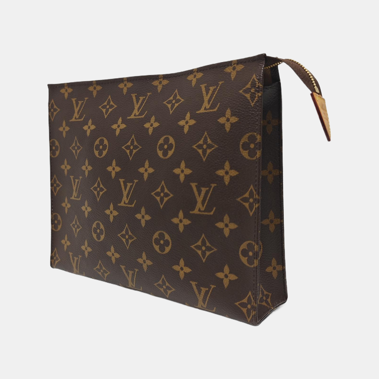 TOILET POCKET 26 Monogram Coated Canvas Brown