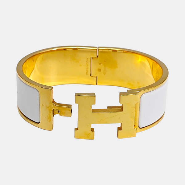 Clic H Metal Gold Bangle