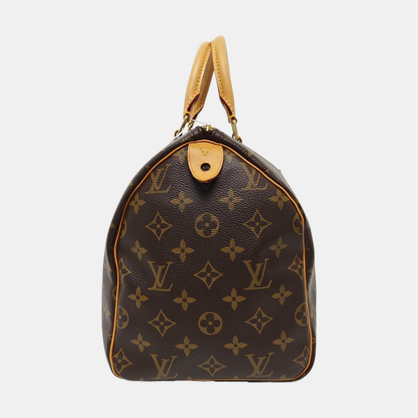 SPEEDY 30 Monogram Coated Canvas Brown