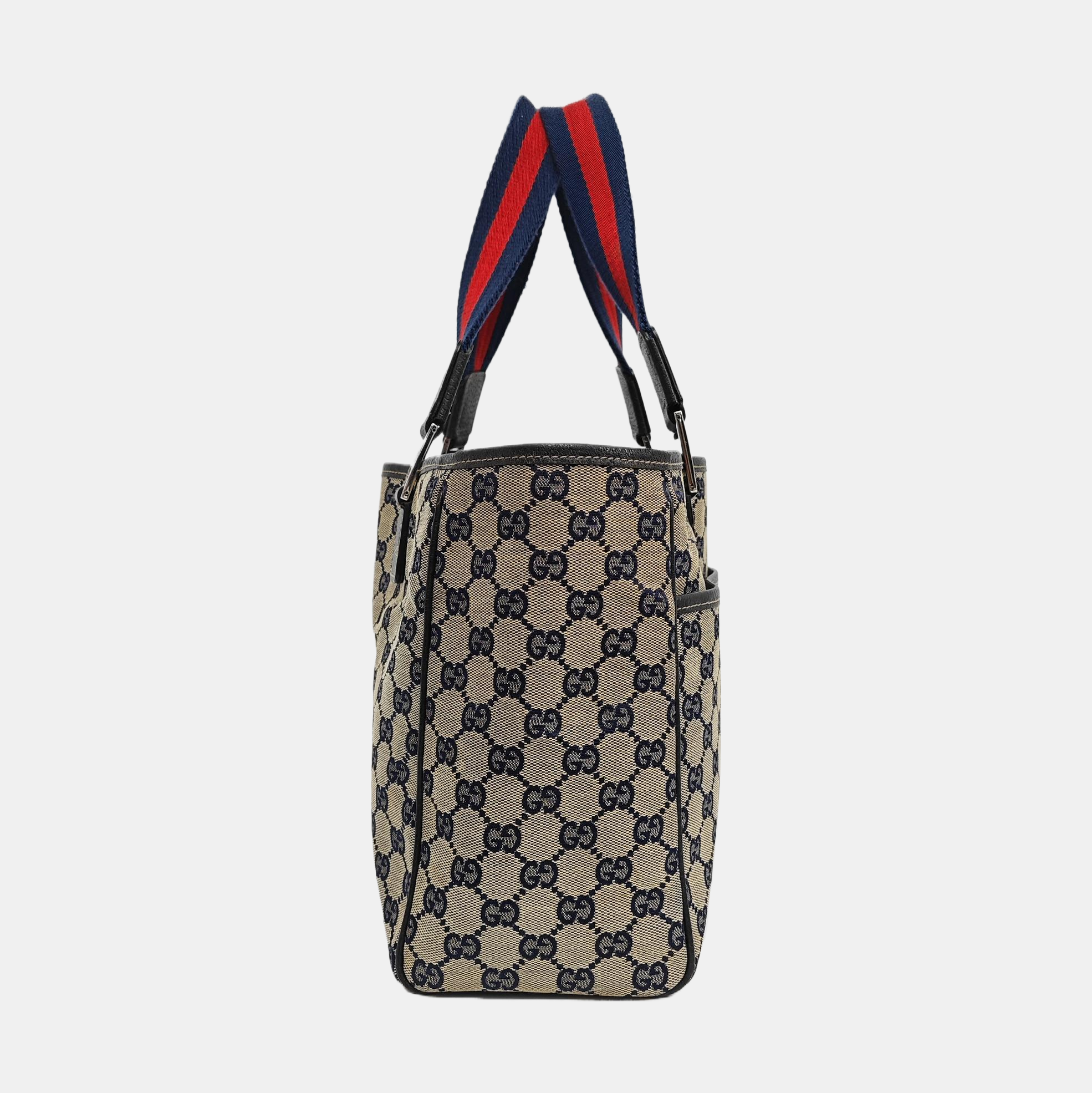 Monogram Canvas Tote Bag Brown