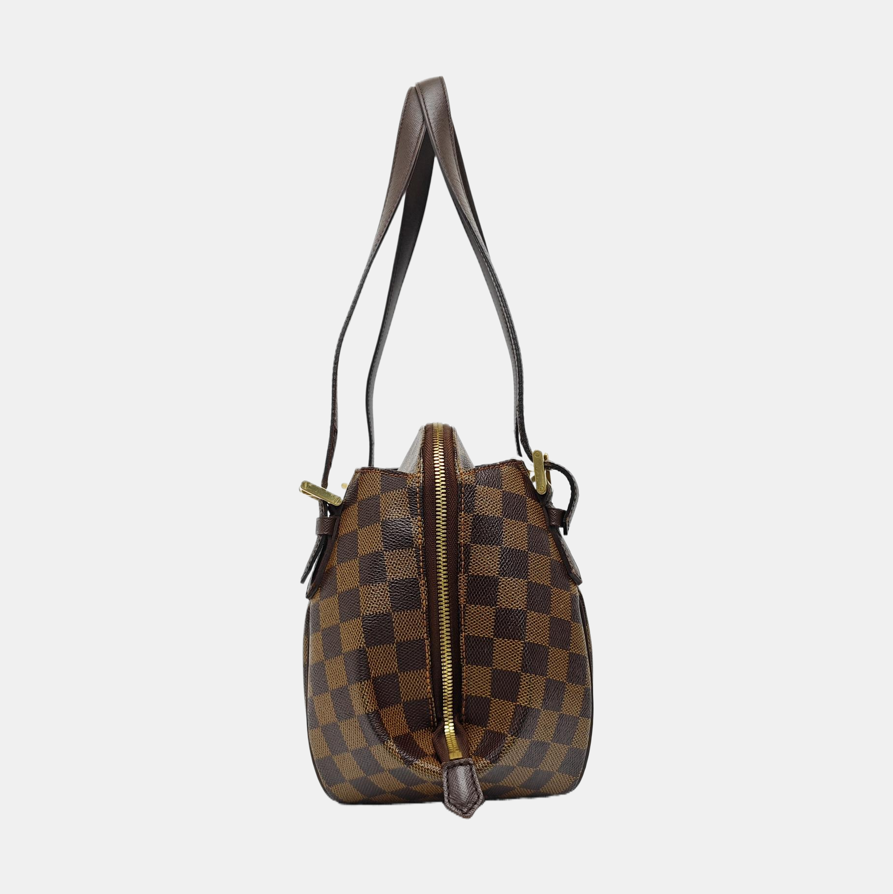 RIVINGTON Damier Ebene Coated Canvas Brown