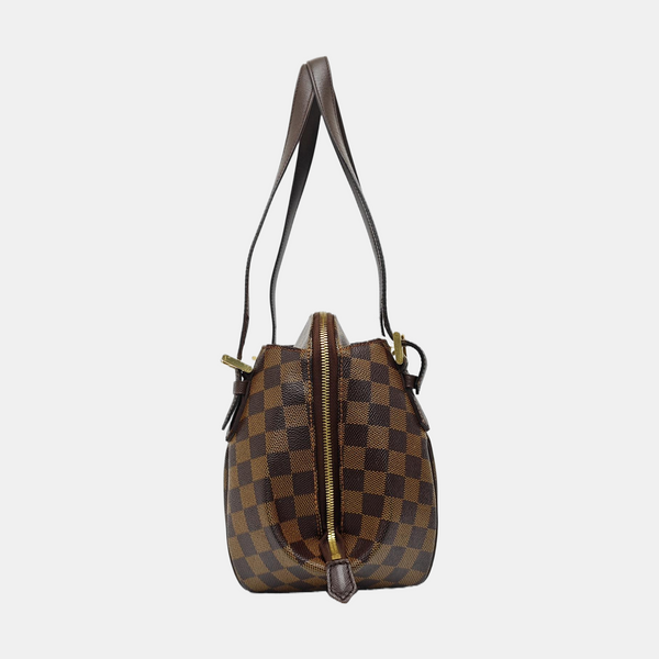 RIVINGTON Damier Ebene Coated Canvas Brown