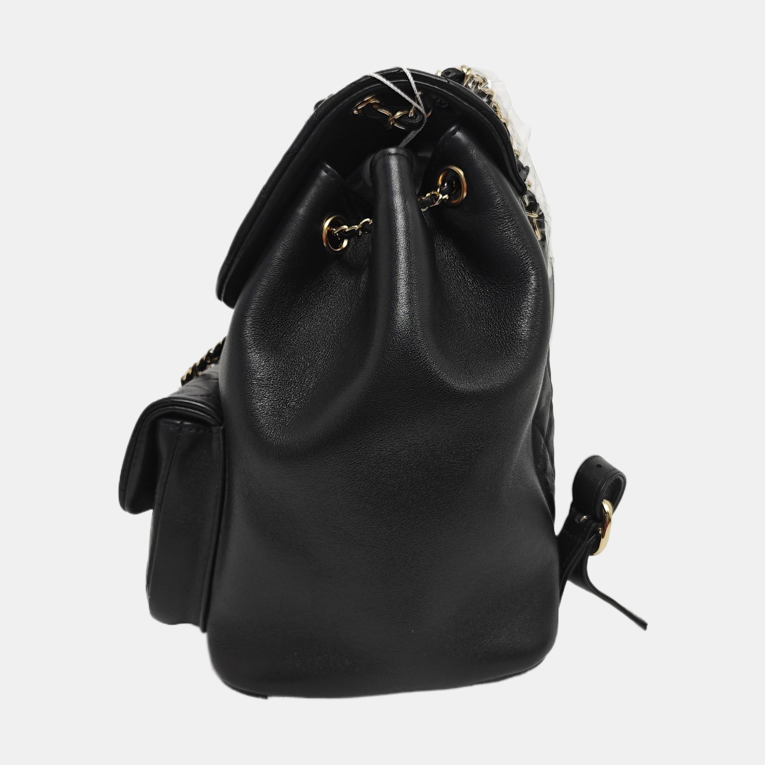 DUMA Large Quilted Calfskin Black
