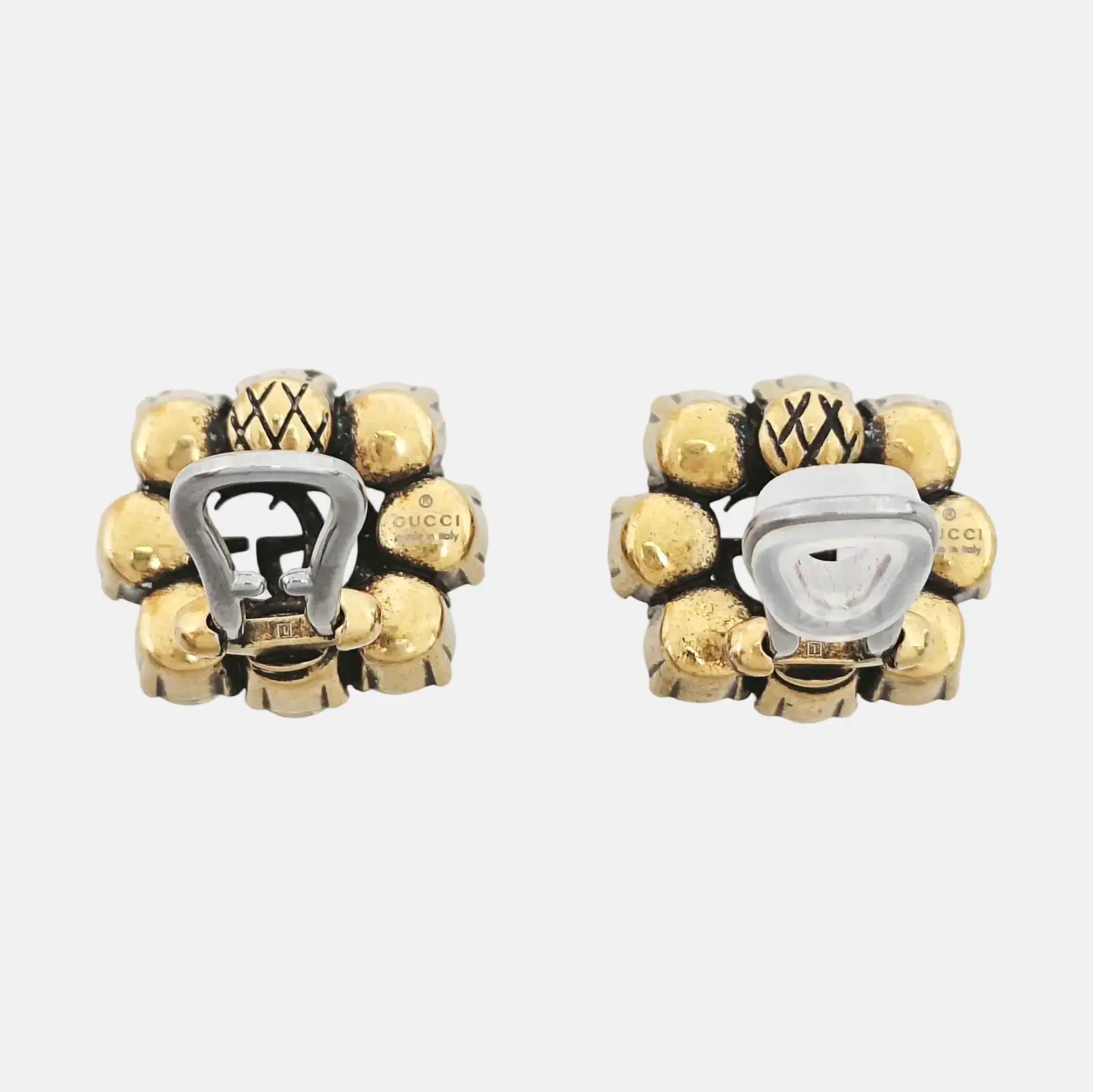 Metal Gold Clip On Earrings