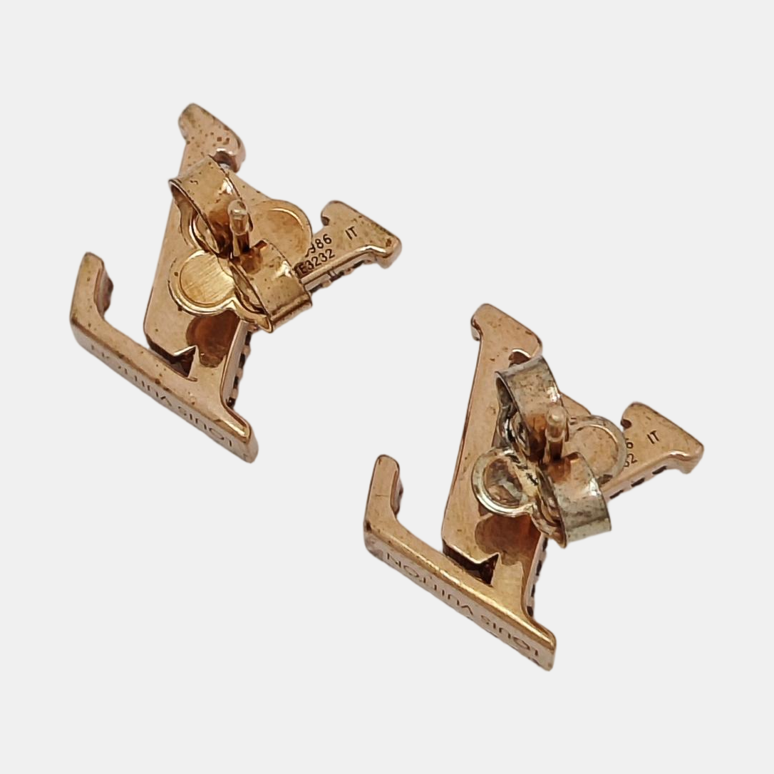 Metal Rose Gold Stud Earrings
