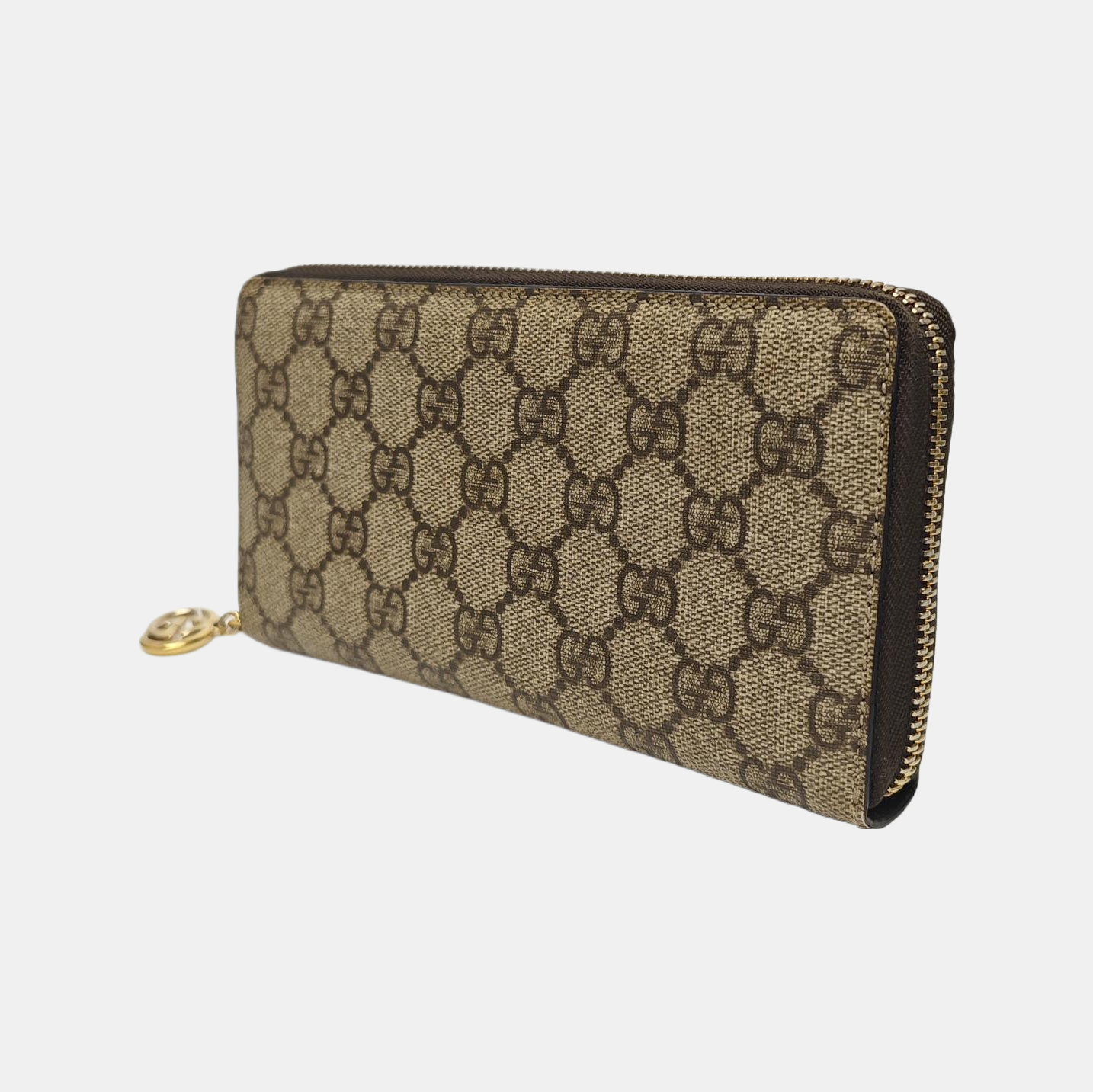 Monogram Coated Canvas Wallet Beige