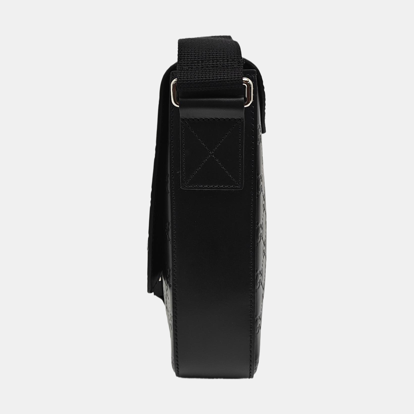 Monogram Calfskin Shoulder Bag Black