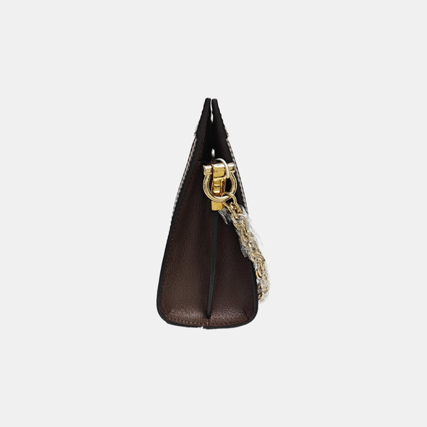 Ophidia Small Monogram Lona Revestida Beige